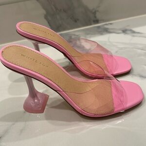White Fox Boutique Pink Mule Heel